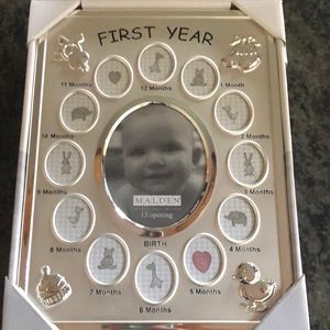 New in Box - Baby’s First Year Picture Frame